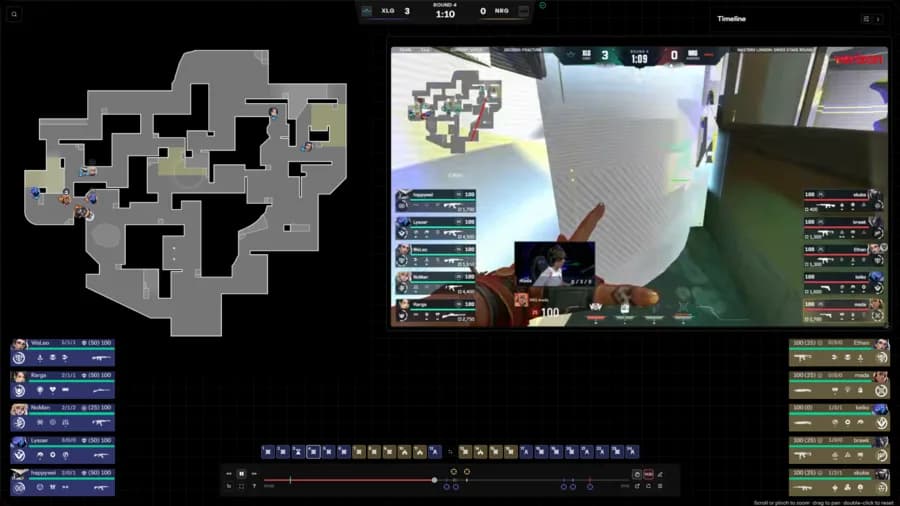 StatsIQ replay engine minimap mode